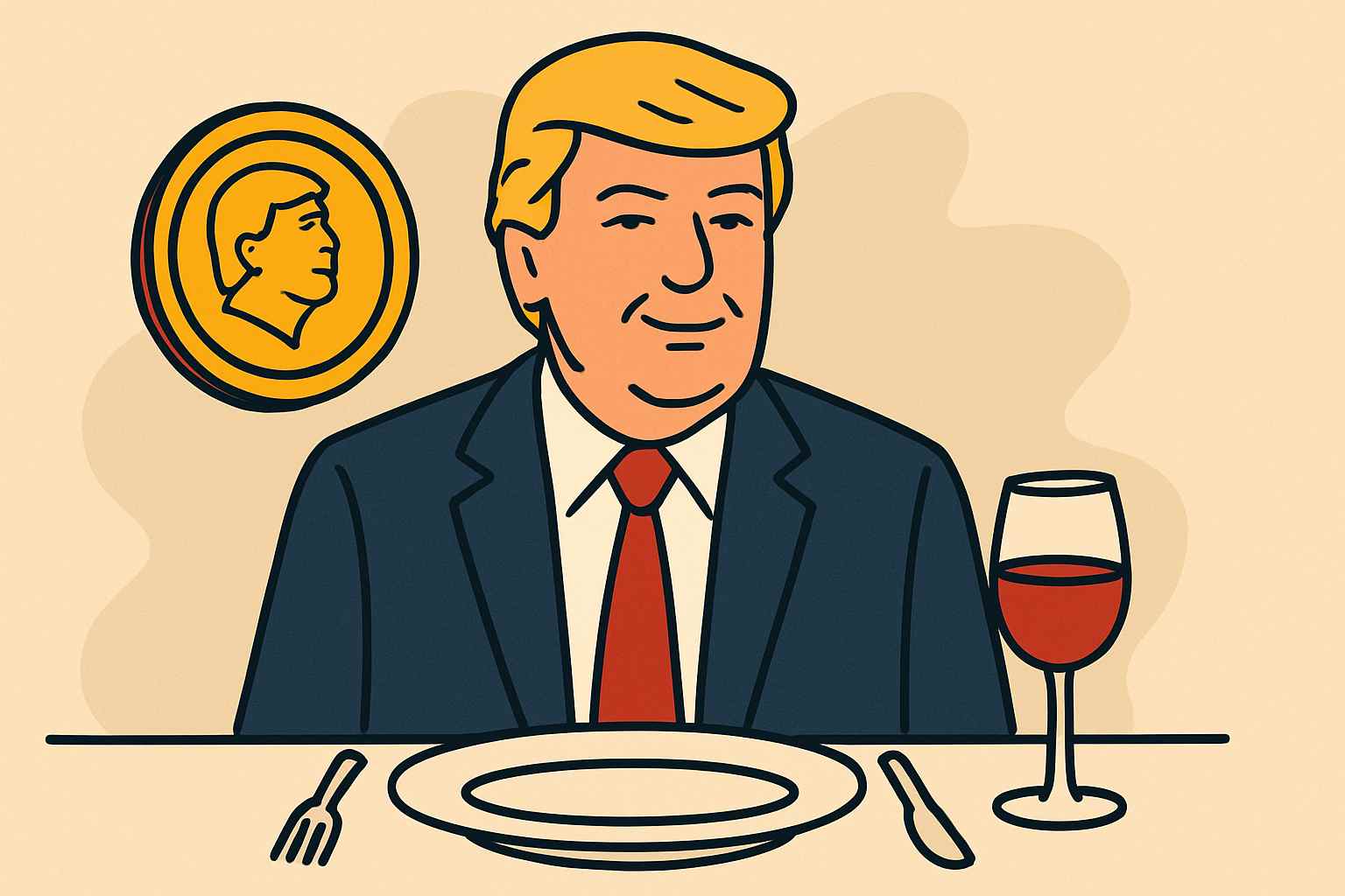 trump kolacja