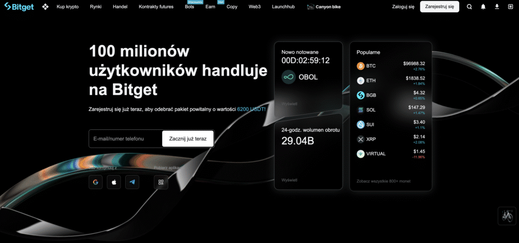 bitget alterntywa binance