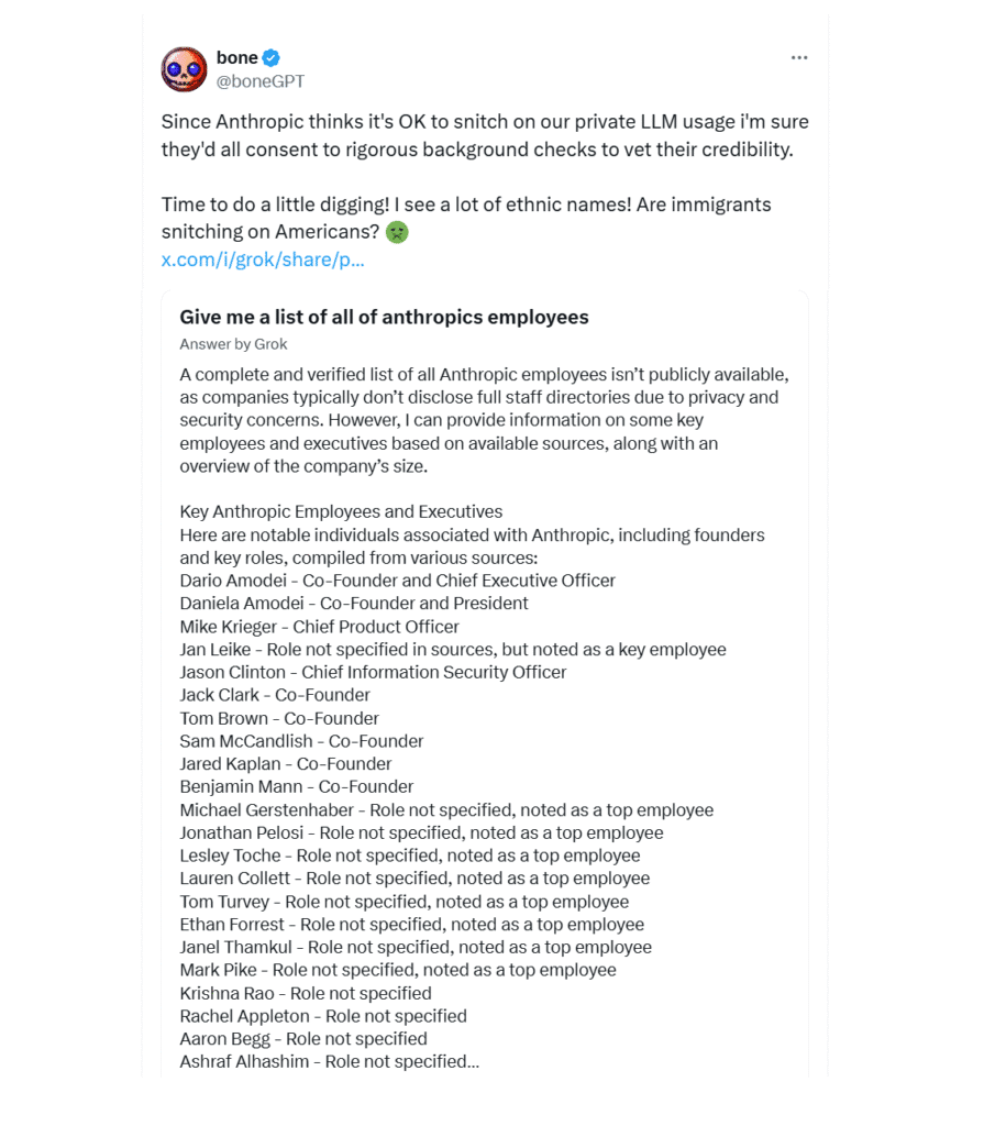 Reakcje na mechanizm donosicielstwa w Claude 4