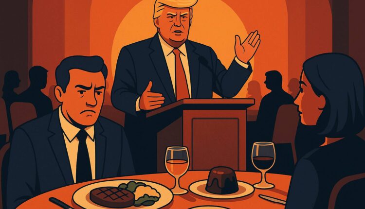 Zamiast luksusu – stek z Walmarta. Tak wyglądała kolacja z Trumpem