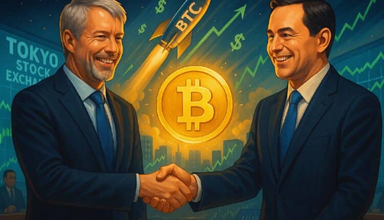 Saylor klepie Metaplanet po plecach. Bitcoin łączy gigantów, kursy na giełdach lecą w kosmos!