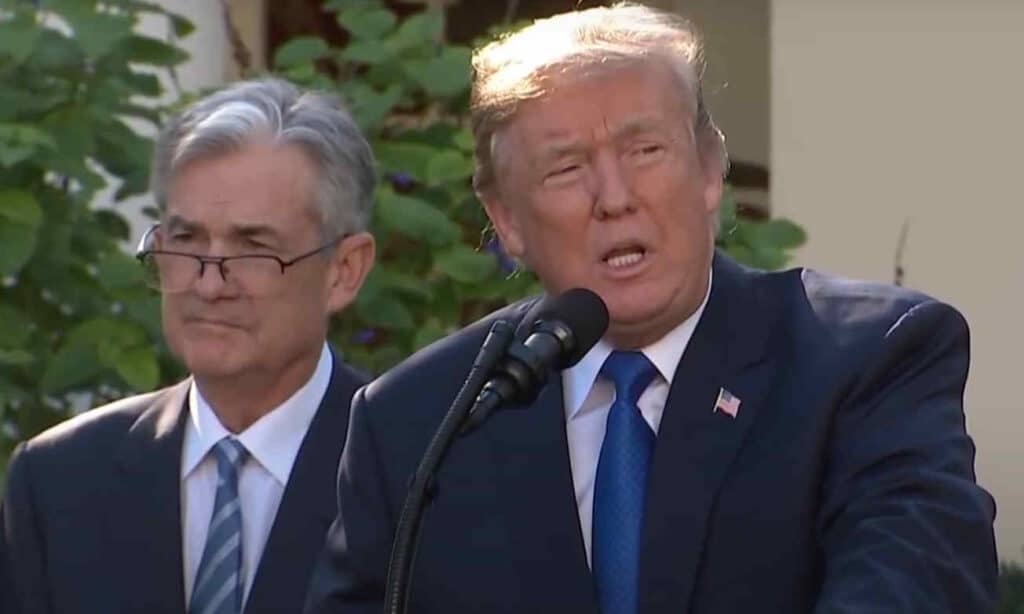 Donald Trump i Jerome Powell