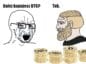 Kupowanie Bitcoina, mem.