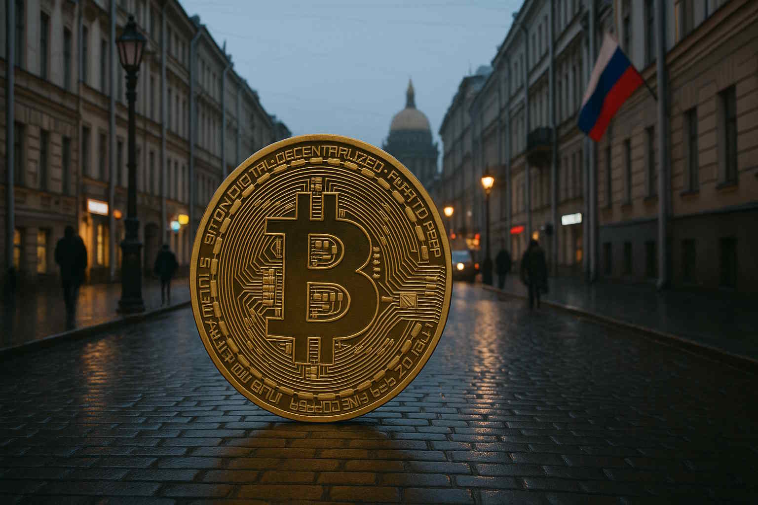 Bitcoin na ulicy Rosji