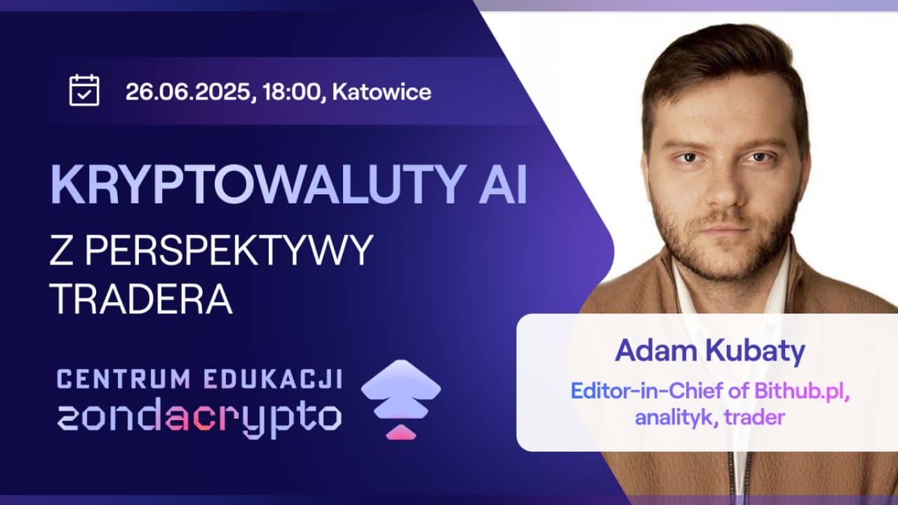 zdjecie redaktora naczelnego bithub.pl i zaproszenie do centrum edukacyjnego zondacrypto