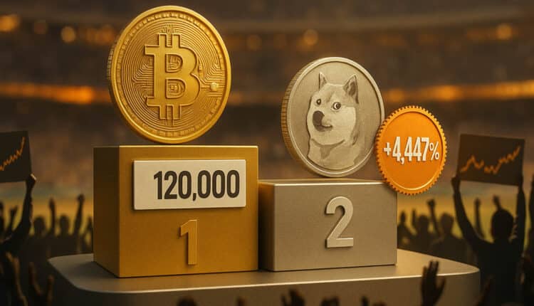 Bitcoin znów odbija w kierunku 120 tys. dolarów: Czy Dogecoin wywoła kolejną falę krypto-sukcesu ze wzrostem rzędu 4 447%, do 10 USD?