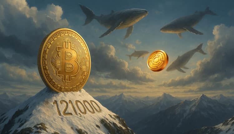 Bitcoin osiąga 121 000 USD; wieloryby zwracają się w stronę tego kolejnego, przełomowego altcoina
