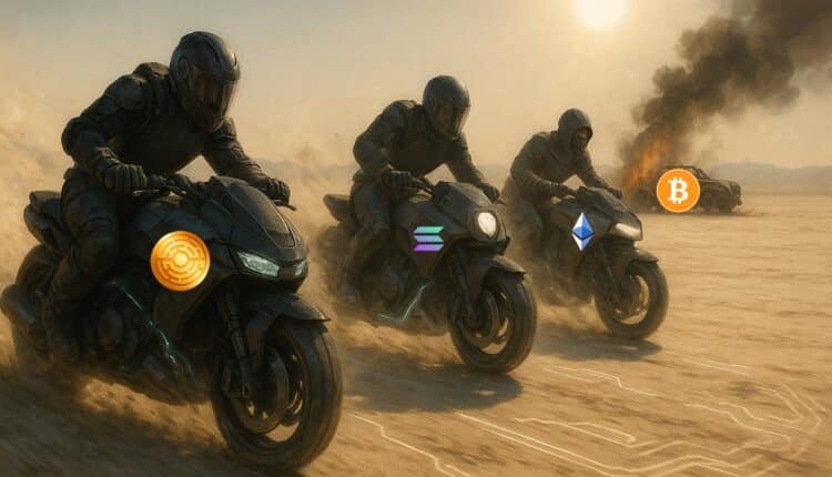 Bitcoin stoi w miejscu, sezon altcoinów się rozpala: Ethereum, Solana i nowy konkurent prowadzą szarżę