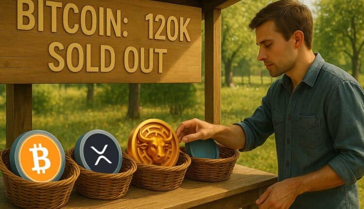 Bitcoin stabilnie na poziomie 120 tys. dolarów: Najlepsze altcoiny do kupienia w tym momencie za 100 dol.