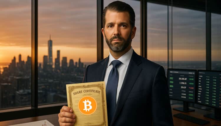 Trump Jr. kupuje akcje Bitcoin Treasury Company za 4 miliony dolarów