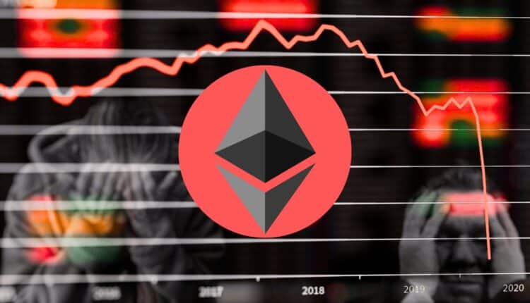 Ethereum zanurkował, a największy posiadacz już zareagował. Pozostałe wieloryby idą tą samą drogą. Koniec hossy?