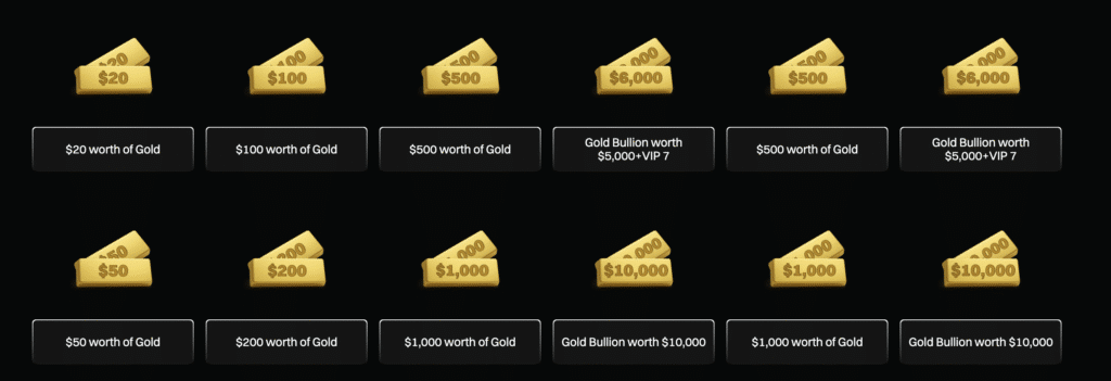 sztabki złota na bitget