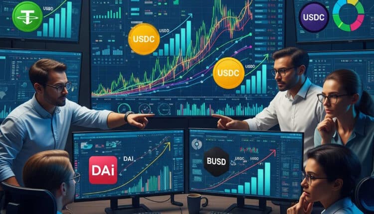 To się dzieje naprawdę. Stablecoiny zalewają rynek – 45 mld USD  napływów w 90 dni!