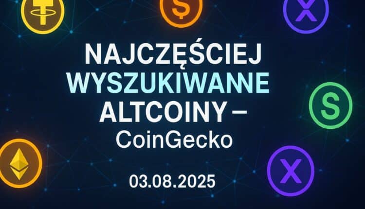 najczesciej wyszukiwane altcoiny w coingecko
