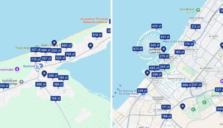 Dubaj tańszy niż polskie wybrzeże? Porównaliśmy „paragony grozy”