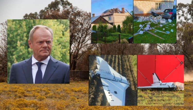 Premier ujawnia nowe informacje. „Część dronów nadleciała z Białorusi”. Jeden znaleziono nieopodal elektrowni w Bełchatowie oraz bazy wojskowej