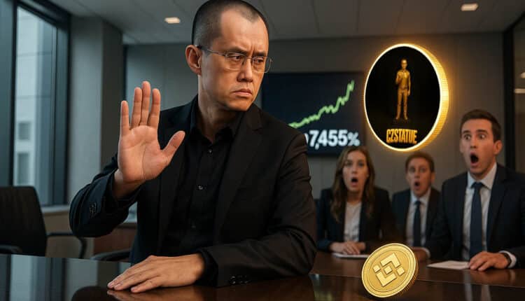 Cena memecoina BNB CZSTATUE rośnie o 7455% pomimo zalecenia CZ o treści „Nie kupuj”.