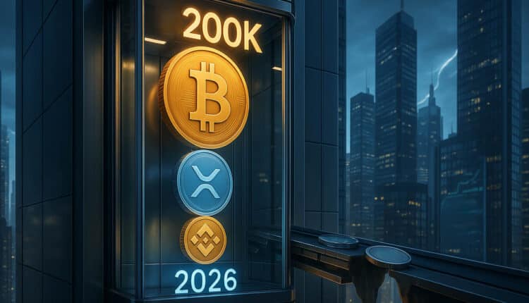 Oto prawdopodobne ceny BNB i XRP, jeśli cena Bitcoina wzrośnie do 200 tys. dolarów na początku 2026 r.
