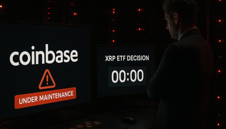 Prace konserwacyjne Coinbase zbiegły się z dniem decyzji w sprawie ETF XRP. Czy to przypadek?