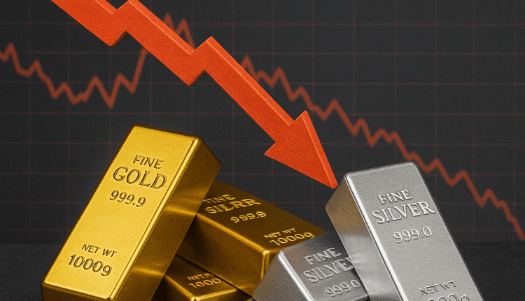 Złoto i srebro tracą! Koniec dziewięciotygodniowej hossy
