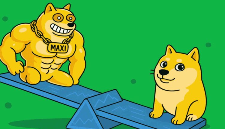 Dogecoin znów liderem rynku, ale to Maxi Doge skupia najwięcej uwagi wielorybów