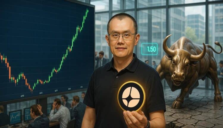 Altcoin Binance, który CZ „kupił na szczycie” wchodzi teraz w hossę. Analitycy celują w 1,50 USD