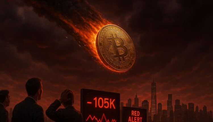 Dlaczego Bitcoin spadł poniżej 105 tys. dolarów? „Czerwony październik” uderza z impetem. Oto co może być dalej