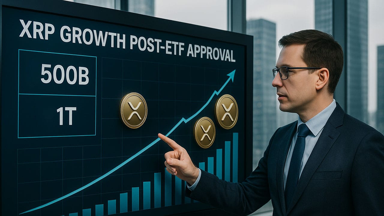 Ekspert finansowy prognozuje cenę XRP po debiucie nowych ETF-ów. Wzrost może wynieść od 500 mld do 1 bln dolarów