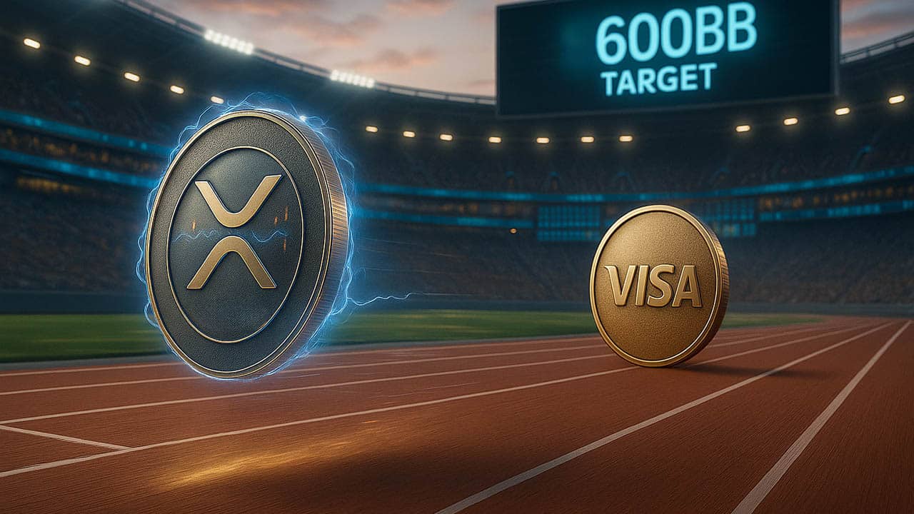 Oto jak wysoko może wzrosnąć XRP, jeżeli przekroczy wartość rynkową Visa, która wynosi 600 mld dolarów