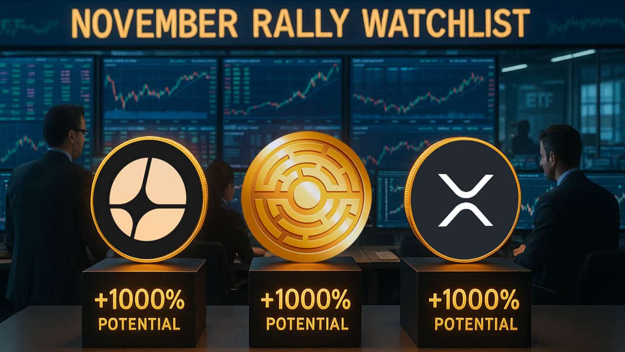Trzy obiecujące monety, które wciąż mogą wzrosnąć o 1000% w listopadzie