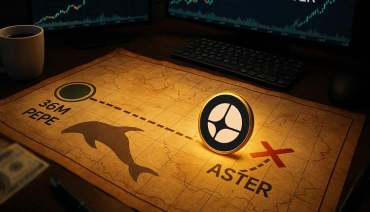 Wieloryb, który zarobił 36 mln dolarów na PEPE, nadal kupuje token ASTER od BNB