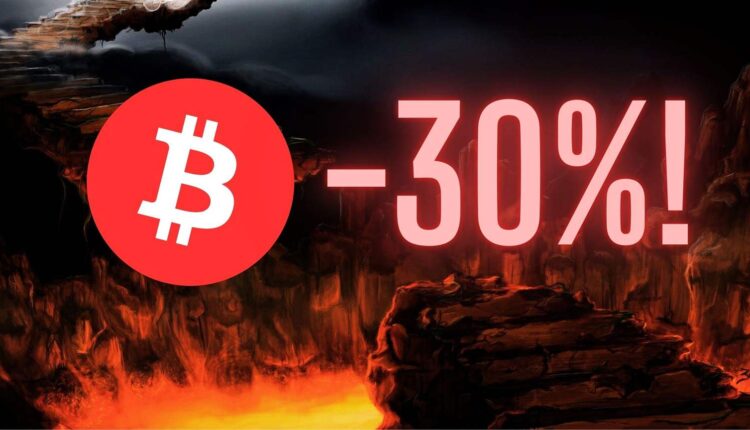 Bitcoin czeka ogromny krach? Renomowana platforma prognozuje dwucyfrowy spadek. To może być kwestia tygodni