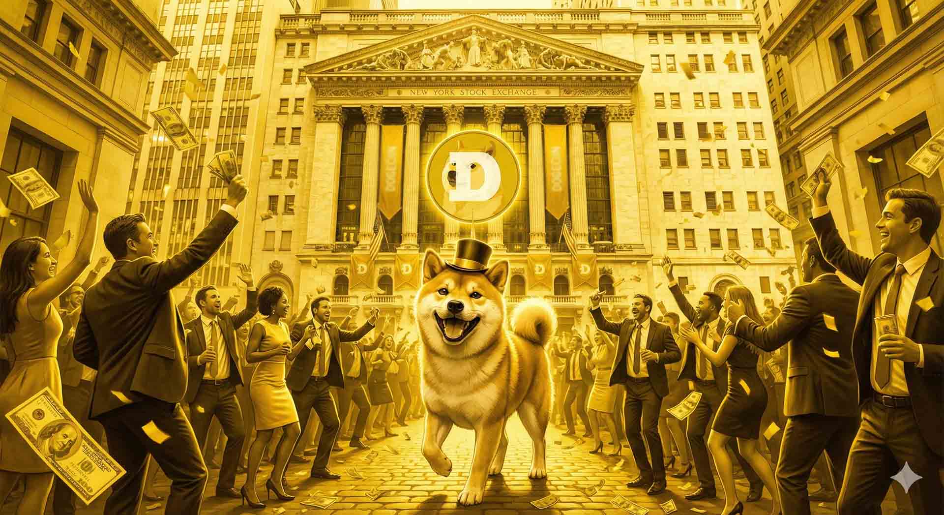 Dogecoin na Wall Street