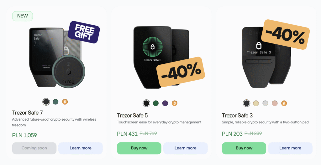 trezor black friday 2025