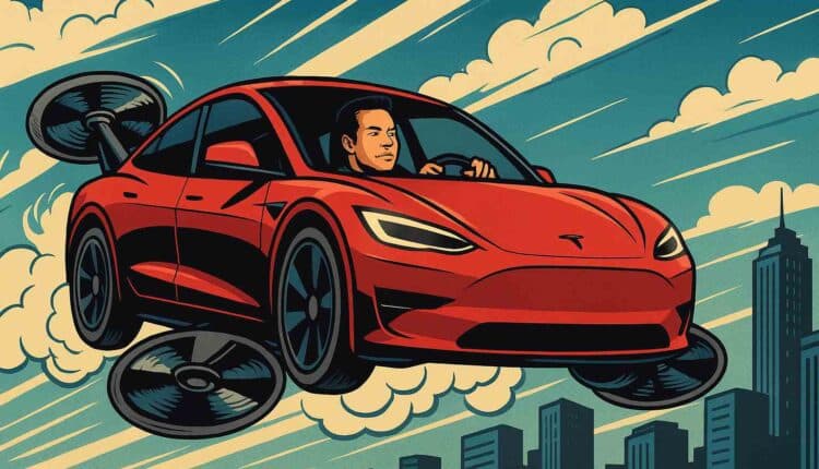Tesla wypuści latający samochód jeszcze w 2025 roku