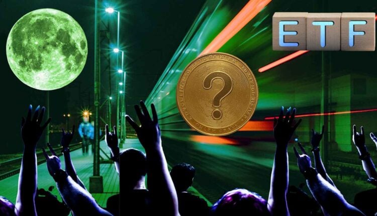 Tajemniczy token gotowy na wzrost dzięki nowym ETF-om. W tle odjazd pociągu z peronu.