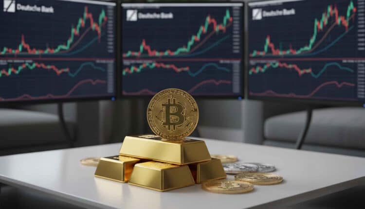 Złoto wystrzeliło, Bitcoin upadł, stablecoiny górą – mamy zaskakujące dane z Deutsche Bank!