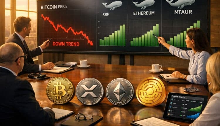 Bitcoin spada, a wieloryby gromadzą XRP, Ethereum i ten nowy altcoin. Odbicie na rynku może stworzyć okazję