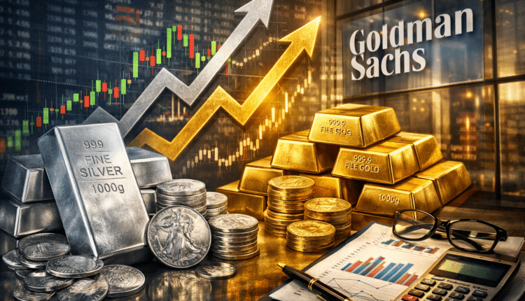 Srebro i złoto biją kolejne rekordy – Goldman Sachs po raz kolejny zmienia prognozy