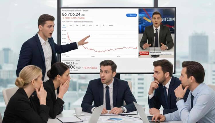 Bitcoin runął! Panika na rynku – czy kryptowaluta może spaść do 80 000 USD?