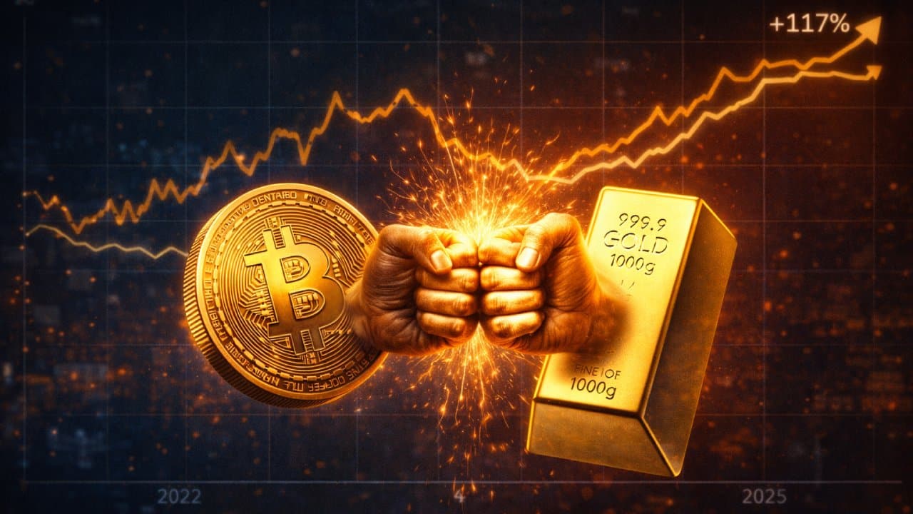 Bitcoin i złoto mogą sobie zbić piątkę! Dwa lata, dwa aktywa, jeden wynik