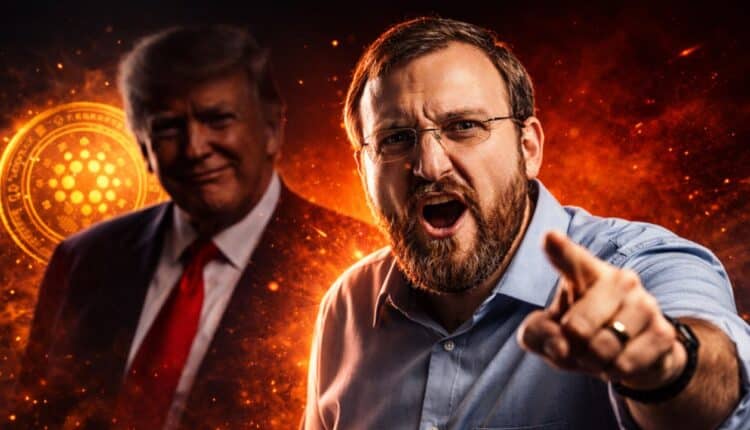 Założyciel Cardano strzela do Trumpa! „Wciągnął kryptowaluty w polityczną wojnę”