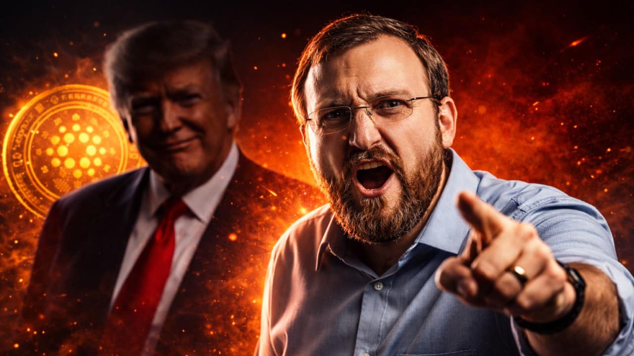 Założyciel Cardano strzela do Trumpa! „Wciągnął kryptowaluty w polityczną wojnę”