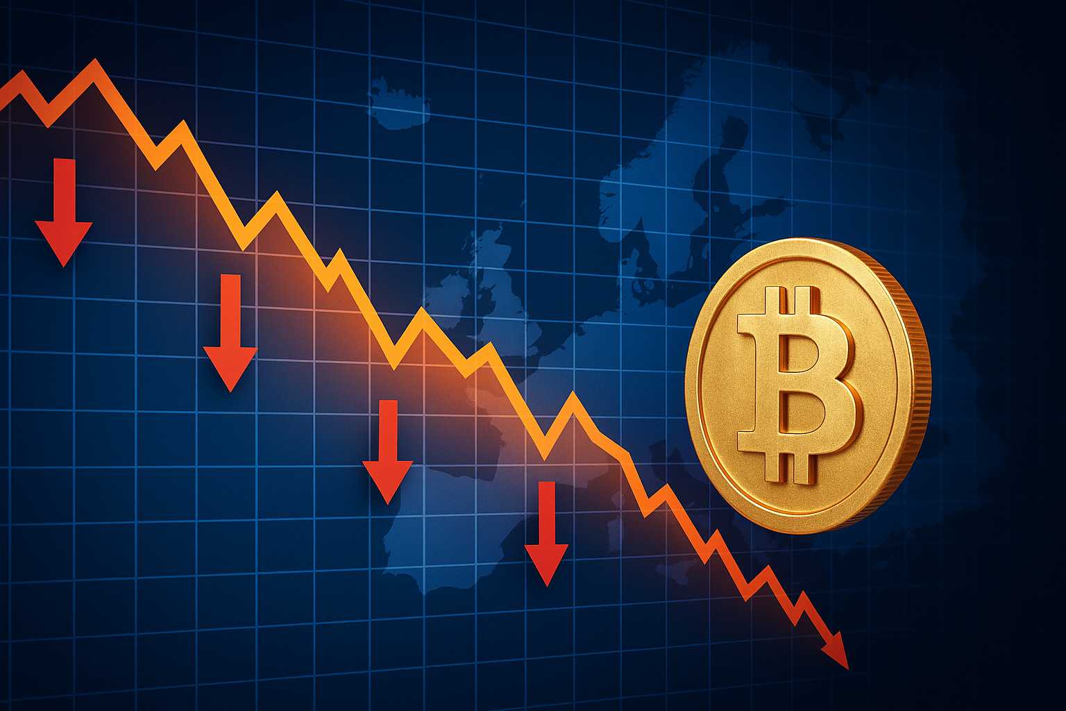 Europa wywołała największy spadek Bitcoina od 2018 roku