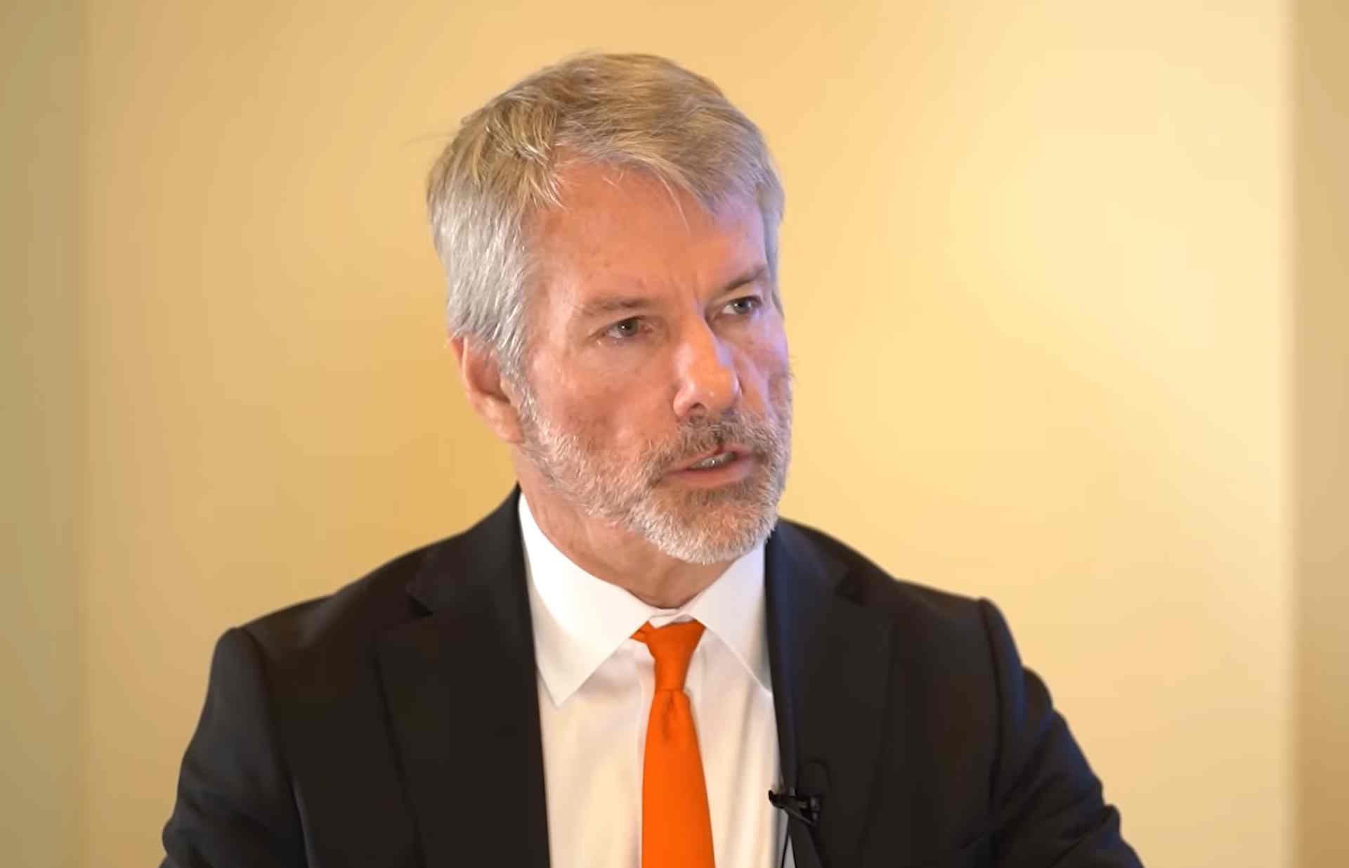 Michael Saylor podczas rozmowy