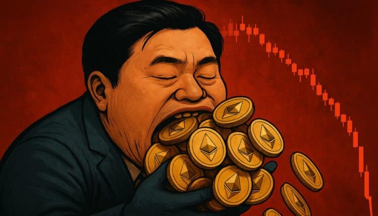 ETH tonie, a potężny wieloryb… pożera miliony. Co widzi on, czego nie widzi rynek?