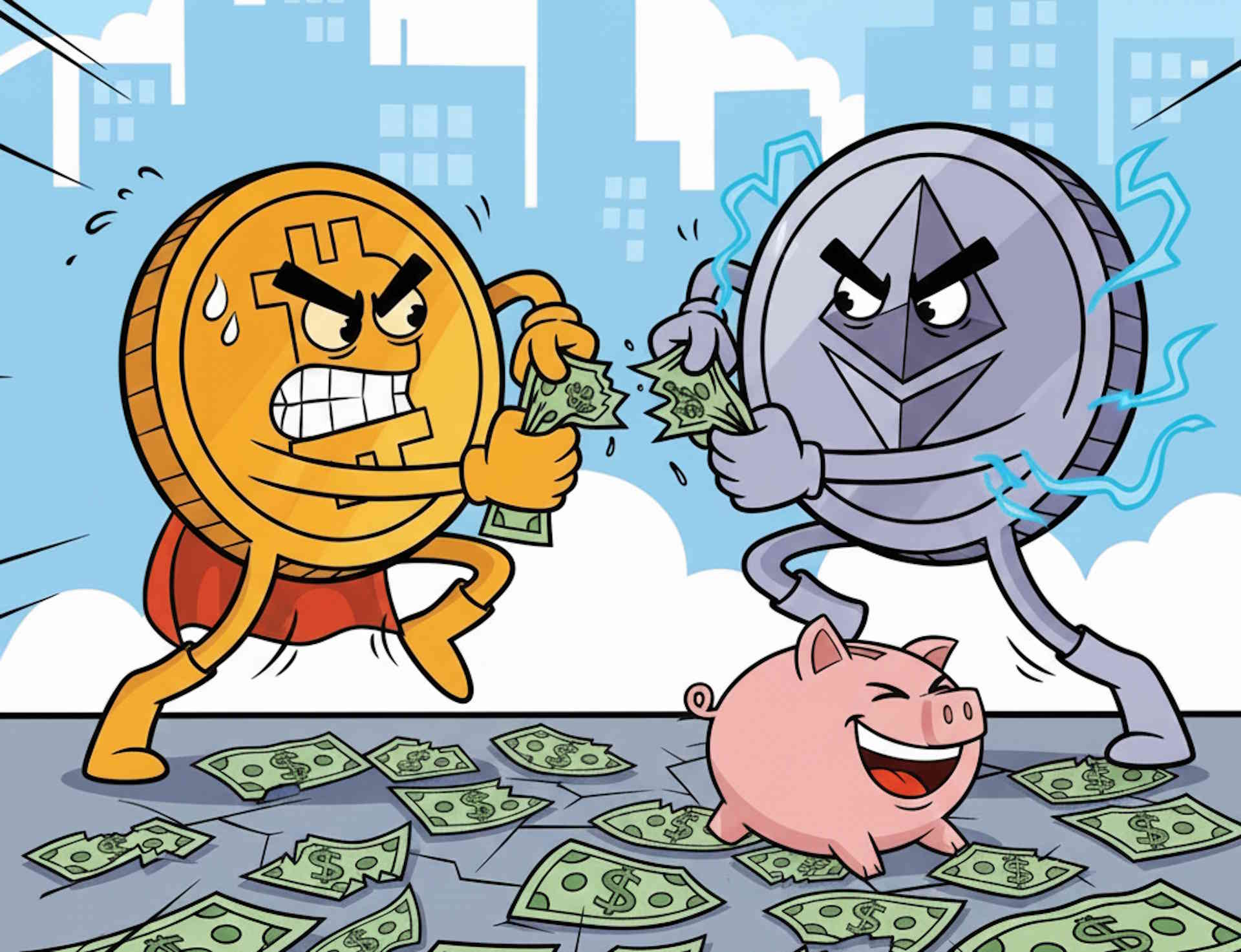 Kapitał ucieka z Bitcoina do Ethereum. Czy to już koniec hossy, czy to tylko chwilowa korekta?