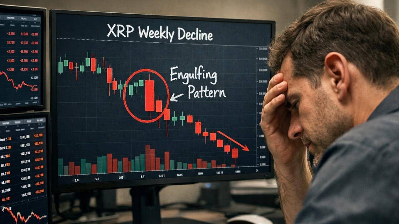 Nowa prognoza dla Ripple. Zdaniem analityka sytuacja XPR jest niekorzystna ze względu na formację świecową na wykresie tygodniowym.