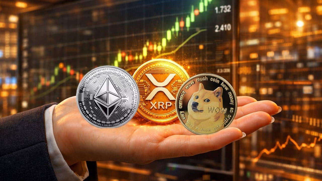 Oto możliwa cena XRP, jeśli Dogecoin osiągnie 2 USD, a Ethereum 7000 USD.