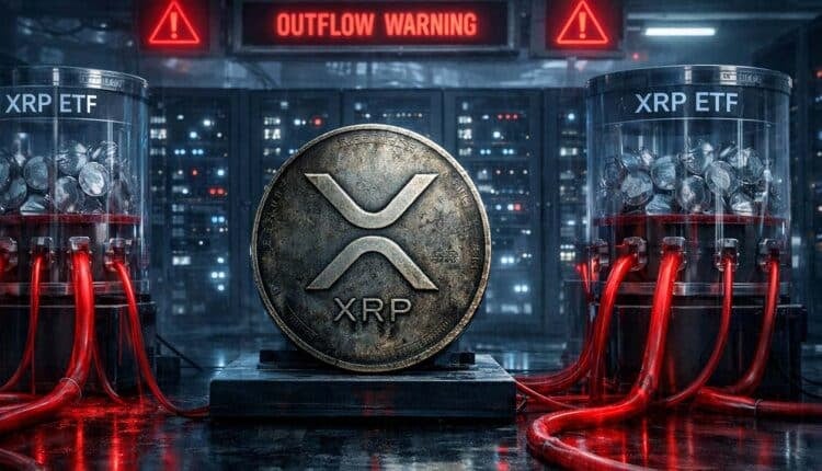 Spadek ceny XRP wyzwala pierwsze w historii odpływy z funduszy XRP ETF w USA